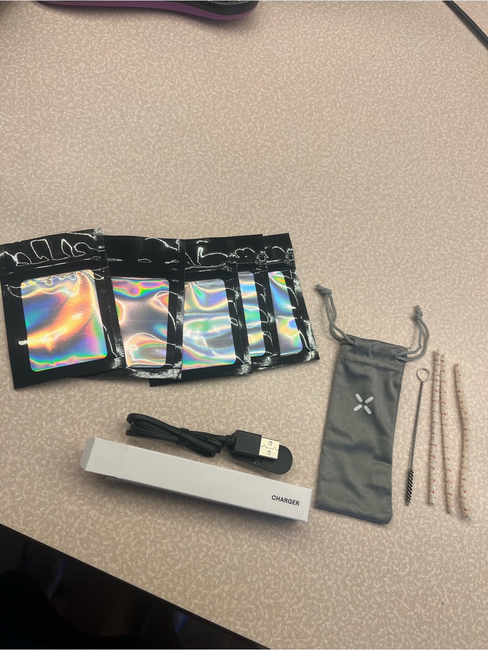 Pax Charger /Portable USB Charger with Accessories - Gray